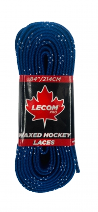 Шнурки хоккейные с пропиткой Lecompro 214 см (синий)